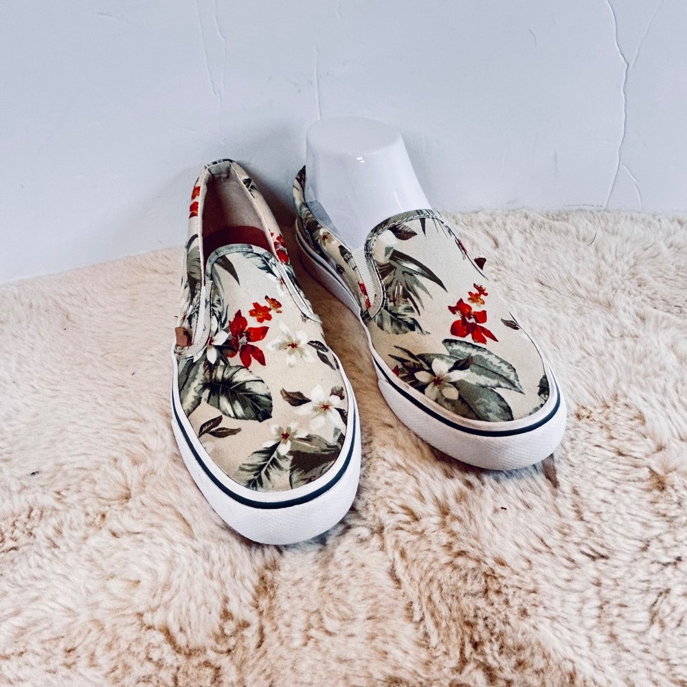 Keds Women's Floral Print Slip On Sneakers Canvas Casual‎ Shoes